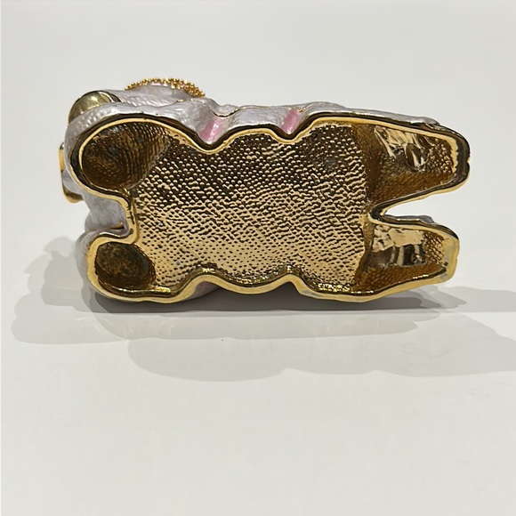 Pig Vintage Jeweled Trinket Box - Picture 9 of 9